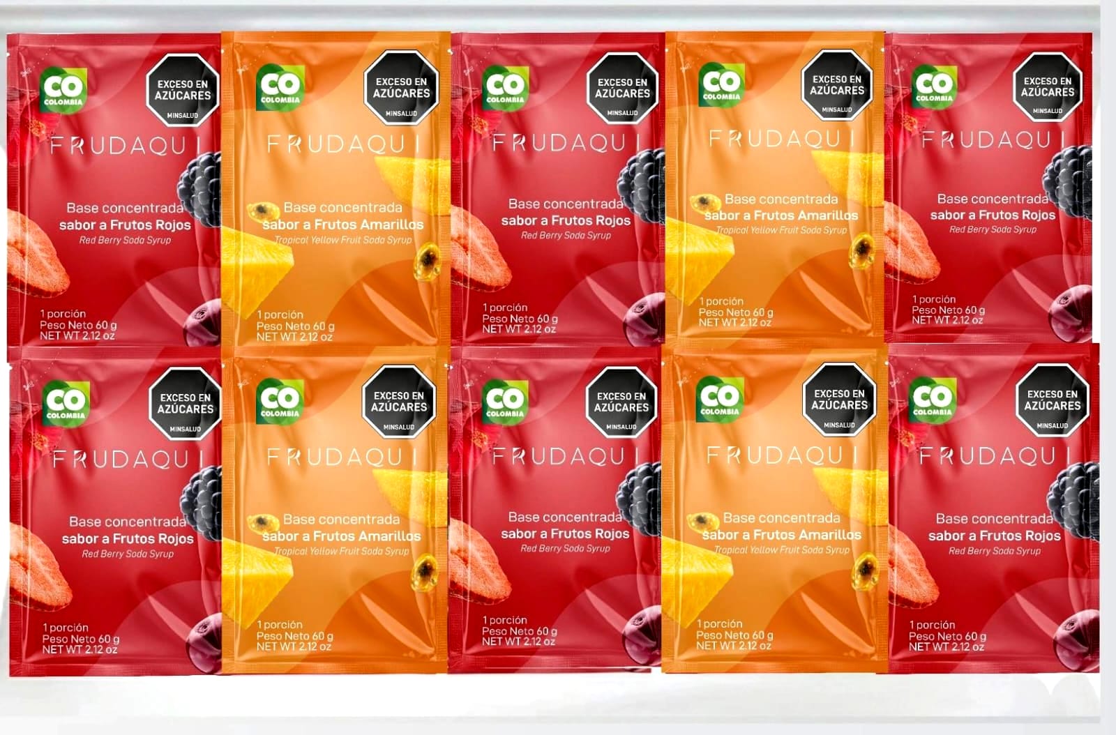 BASE CONCENTRADA DE FRUTAS 60g X 30 UDS SURTIDAS